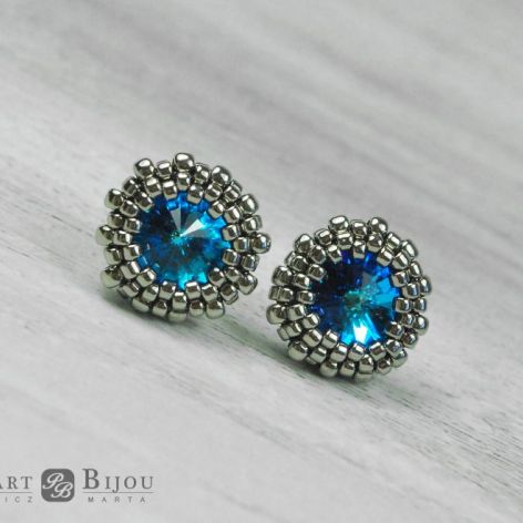 Kolczyki sztyfty / wkrętki Swarovski 6