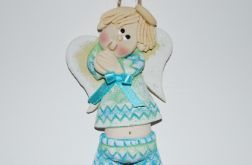 zgadnij moje imię - aniołek z masy solnej, prezent, dekoracja