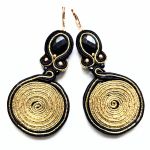 Golden Spiral kolczyki sutasz - 
