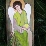 Obraz w stylu ikony - Archanioł Gabriel - widok