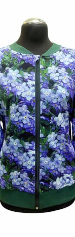 Bomberka damska kwiaty lila