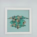 Obrazek origami z papieru na ścianę lub do postawienia Żółw - Wiszący