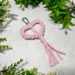 Pleciona zawieszka, breloczek SERCE - Zdjęcie pełne