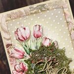 Dla Ciebie, Babciu - bukiet tulipanów - Tulipany - detal I