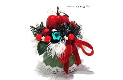 Stroik dekoracja Boże Narodzenie Jabłuszko