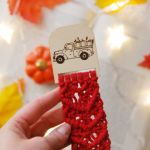 Makramowa zakładka do książki Dyniowy wóz - 