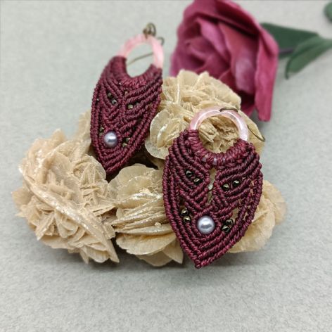 „SHANON” kolczyki makramowe