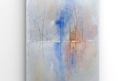 Pejzaż-praca formatu 32/24 cm .