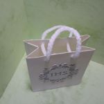 Torebeczka na komunię (hostia - srebrna) - uniwersalna torebka na prezent lub podziękowanie dla gości