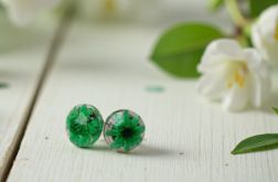 Zielone sztyfty z kwiatkiem