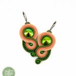 Wiosenne kolczyki sutasz/soutache  - Wiosenne kolczyki