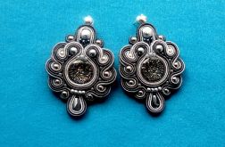 Kolczyki Grafitowo-szare