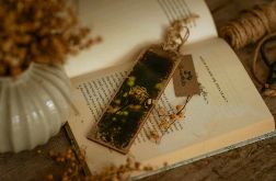 ZAKŁADKA DO KSIĄŻKI Z POLNYM KWIATEM RETRO VINTAGE