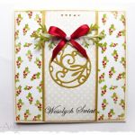 Kartka świąteczna z bombką - 