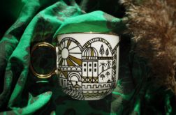 Ręcznie malowany kubek dla podróżnika i podróżniczki TRAVEL