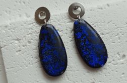 "Zafira" - kolczyki z gliny polimerowej.