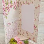 Pamiątka Chrztu Świętego - Kwitnąca Wiśnia - środek kartki