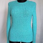 Sweter w kolorze berylu - morska woda - null
