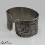.Nitki - metalowa bransoleta  151001-07 - Regulowana bransoletka