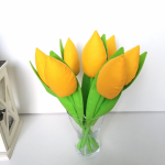 Tulipan szyty żółty - Tulipany żółte szyte