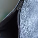 Szara gładka kosmetyczka MAXI - 