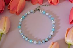 Jasnoniebieska bransoletka z zapięciem