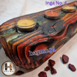 Świecznik XXL Shou Sugi Ban kolor Inga No. 4 - 