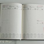 Kalendarz 2014- 'bordo z turkusami' - 