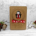 urocze kartki świąteczne eko zestaw BNR 035 - pingwinek