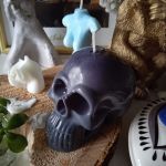Świeca czaszka goth - Skull