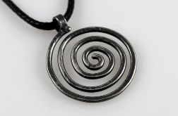 spiralny - srebrny wisiorek (2110-02)