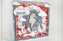 Morska kartka na urodziny, roczek 1