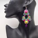 Purple Tears kolczyki sutasz - 