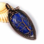 Lapis lazuli, amulet drzewko szczęścia  - drzewko szczęścia z lapisem