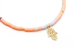 Naszyjnik "Summer Hamsa" - Ręka Fatimy