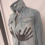 Kurtka jeans rozm S - łapki