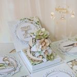 Exploding box ślubny kartka "White Roses 2" - 