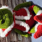 Szydełkowa maskotka amigurumi Zielony  - 