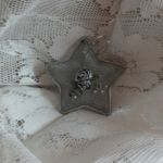Srebrna gwiazdka - Dekoracja bożonarodzeniowa
