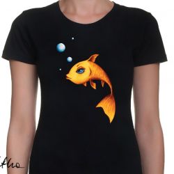Złota rybka - damski t-shirt - kolory