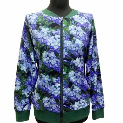 Bomberka damska kwiaty lila