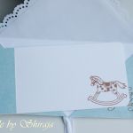 Kartka z okazji narodzin- konik w błękitach - 