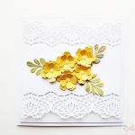 Kartka ŚLUBNA z żółtymi kwiatami #1 - Kartka ślubna z żółtymi kwiatami