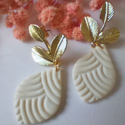 "Dafne" v.2 - kolczyki z gliny polimerowej.