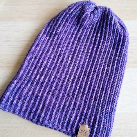 Ciepła wełniana czapka handmade 