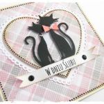 Kartka na ślub z kotkami - 