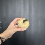 Dynia ozdobna, S, kolor żółty - 1 szt. - Dynia ozdobna handmade, rozmiar S, kolor żółty - 1 szt.