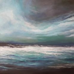 Morze-obraz akrylowy 70/70 cm. 