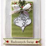 Kartka świąteczna z bombką - 