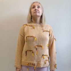 Sweter ze wstążeczkami